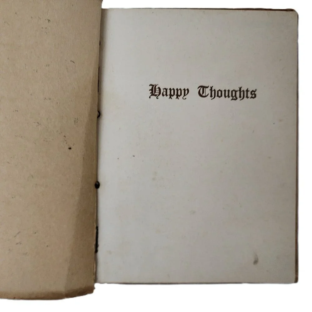 Happy Thoughts 1912 Chapbook Binding by Everett Thornton Brown 1st Ed